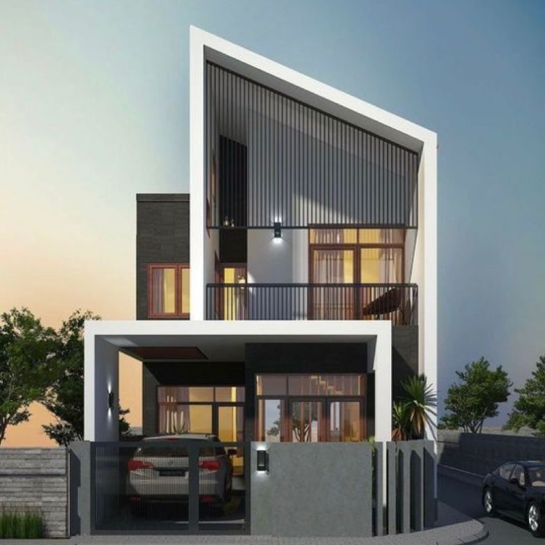 Desain Rumah 2 Lantai Minimalis Modern Elegan Rumah Futuristik